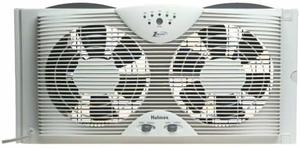 3. Holmes Dual Blade Window Fan with Thermostat Control