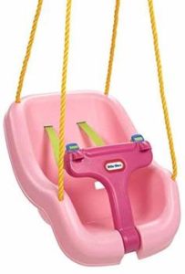 4. Little Tikes 2-in-1 Snug and Secure Swing, Pink