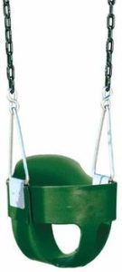 8. Bucket Toddler Swing with Chains