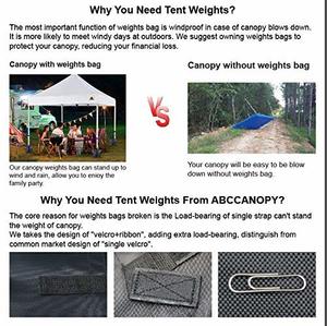 1. ABCCANOPY Industrial Grade Weights Bag 4pcs-Pack