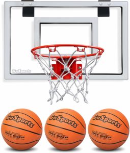 #10. GoSports Basketball Hoop with Pump & 3 Premium Basketballs