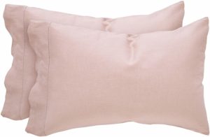 #10. Stone & Beam Belgian Linen Flax Pillowcase Set, Durable 