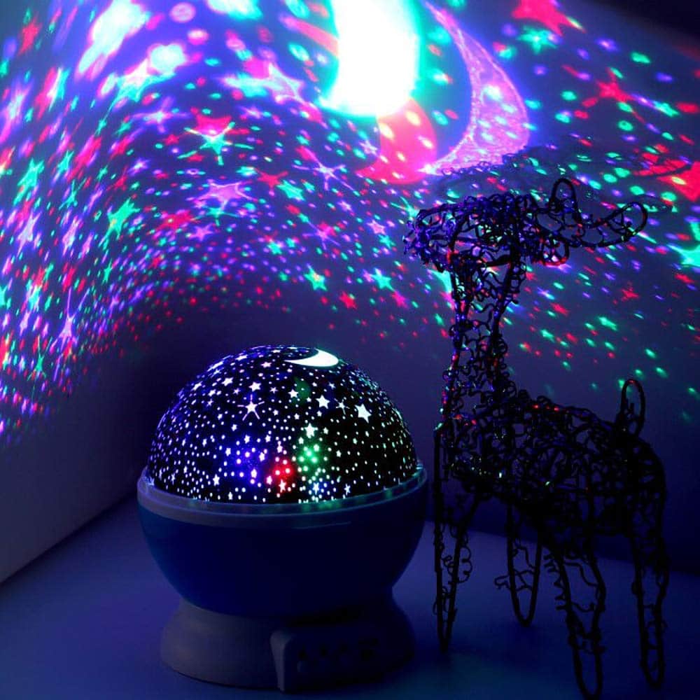 #7. LED Night Lighting Elecstars Lamp – for Bedroom, Moon, Sky, Star,