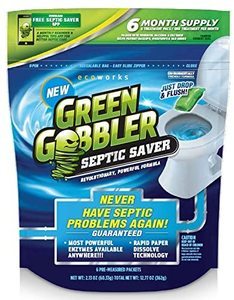 #1 Green Gobbler SEPTIC SAVER Bacteria Enzyme Pacs - 6 