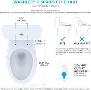 #11TOTO SW2034#01 C100 Electronic Bidet Toilet Cleansing Water