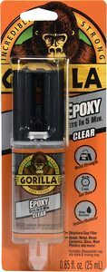 8. Gorilla 2 Part Epoxy, 5 Minute Set, .85 ounce Syringe