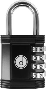 1. Padlock - 4 Digit Combination Lock –Black