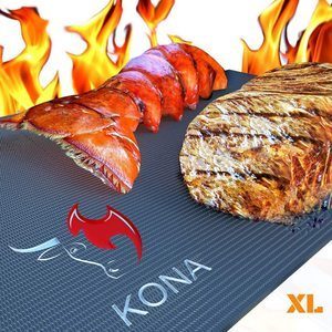 #2 Kona XL Best Grill Mat - BBQ Grill Mat Covers Entire Grill