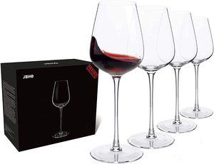 4. Hand Blown Italian Style Crystal Bordeaux Wine Glasses