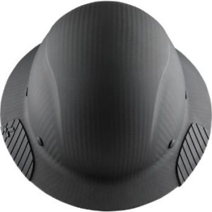 #1 DAX Carbon Fiber hard Hat - Full Brim Matte Black