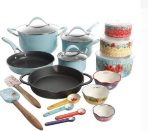 #10. The Pioneer Woman Speckled Cookware 24Pc 
