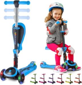 #9 SKIDEE Scooter for Kids with Foldable–USA Brand 3 Wheels