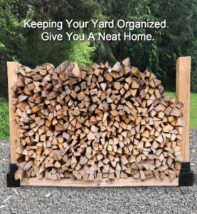 #9. SnugNiture Firewood Log Rack Fireplace Wood Holder Storage