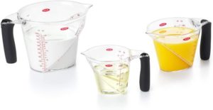 1. OXO Good Grips Angled Measuring Cup Set, 3-Piece