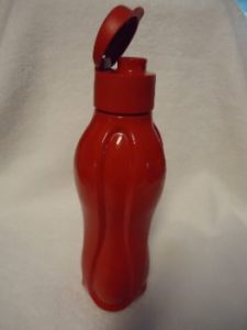 3. Tupperware Eco Water Bottle with Red Cap