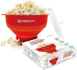 #8. BRENSTEN Silicone Microwave Popcorn Popper
