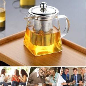 10. Vivoice Ultra Clear Heat Resistant Glass Teapot Infuser