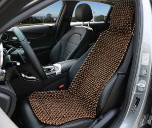2. EXCEL LIFE Natural Wood Beaded Seat Cover