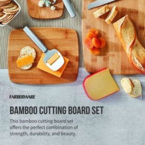9. Farberware Bamboo Cutting Board (Set of 3)