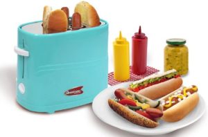 7. Elite Gourmet ECT-542BL Retro Pop-Up Hot Dog and Bun Toaster