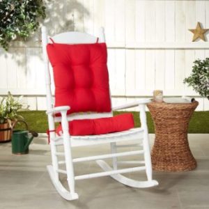 5. Klear Vu Indoor Outdoor Overstuffed Rocking chair Pad Cushion Set