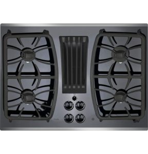 GE Profile Gas Downdraft Cooktop PGP9830SJSS Black Glass w/Stainless Steel Trim
