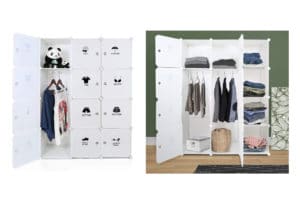 ROKOO Clothes Closet Wardrobe Portable DIY Modular Cube Shelving