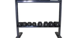 5. AMBER Sports Space Saver 2-Tier Dumbbell Rack
