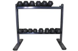 5. AMBER Sports Space Saver 2-Tier Dumbbell Rack