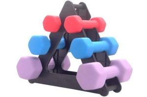 8. Polwer 3-Tire Dumbbell Racks – Dumbbells Storage Rack – Compact Dumbbell Bracket Free Weight Stand 