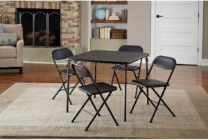 12. 5-Piece Card Table Set, Chair Seats